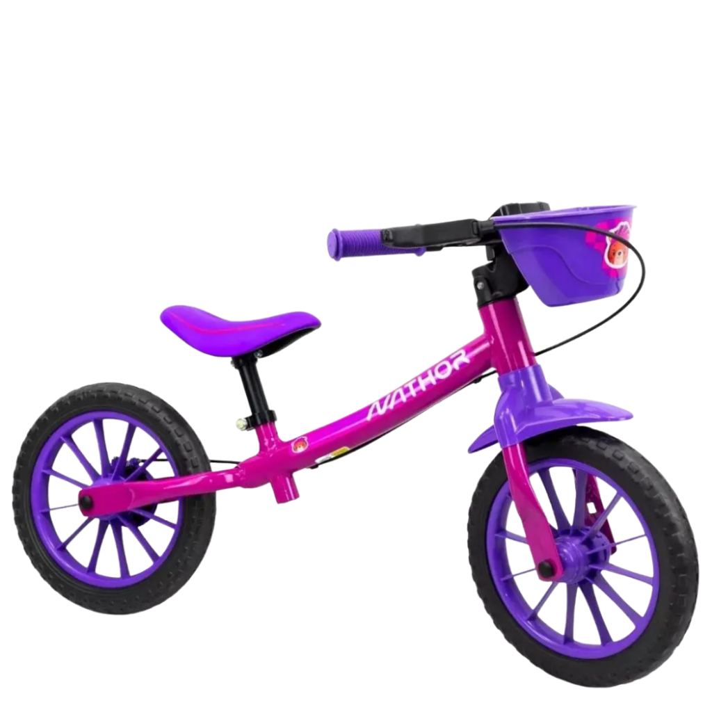 Bicicleta Infantil de Equilíbrio Nathor Balance Bike Love Aro 12