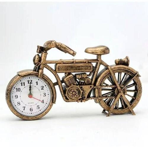 Relógio Despertador de Mesa Bicicleta Bike Decoração Decorativo Escritório
