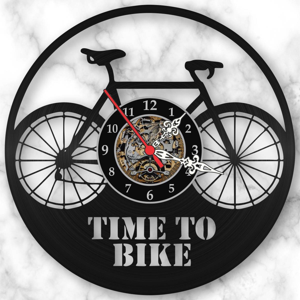 Relógio Time To Bike Ciclista Bicicleta Mtb Bmx Vinil Lp