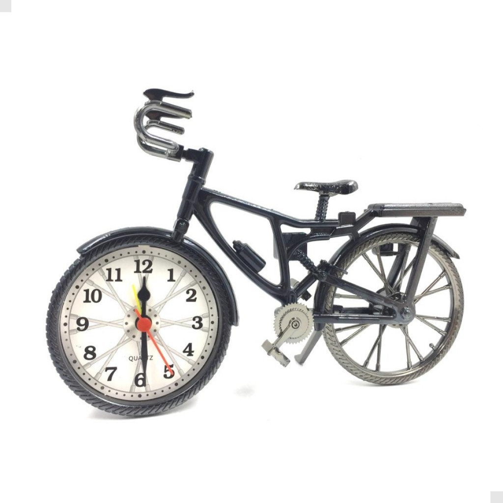 Relógio Despertador de Mesa Modelo Bicicleta Ciclismo Decorativo