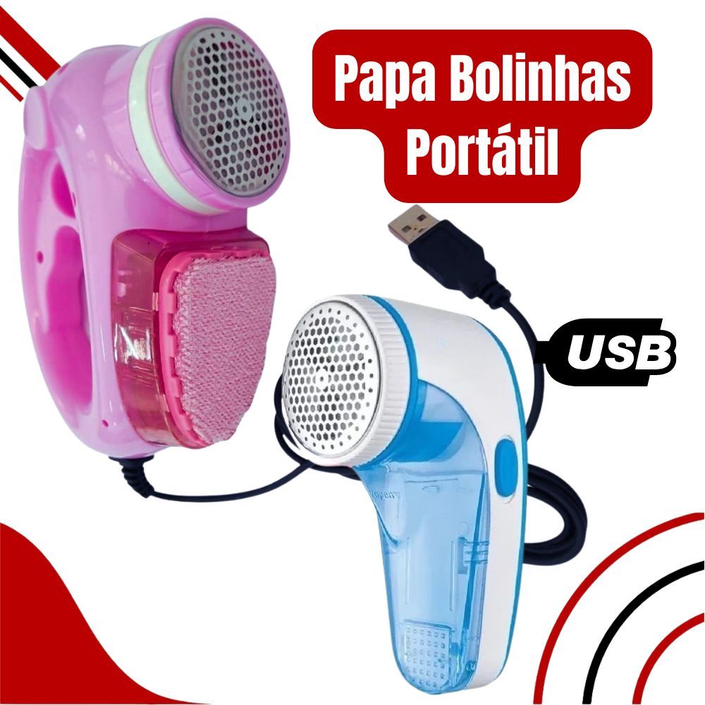 Tira Pelos Portátil Papa Bolinhas – Removedor de Fiapos para Roupas