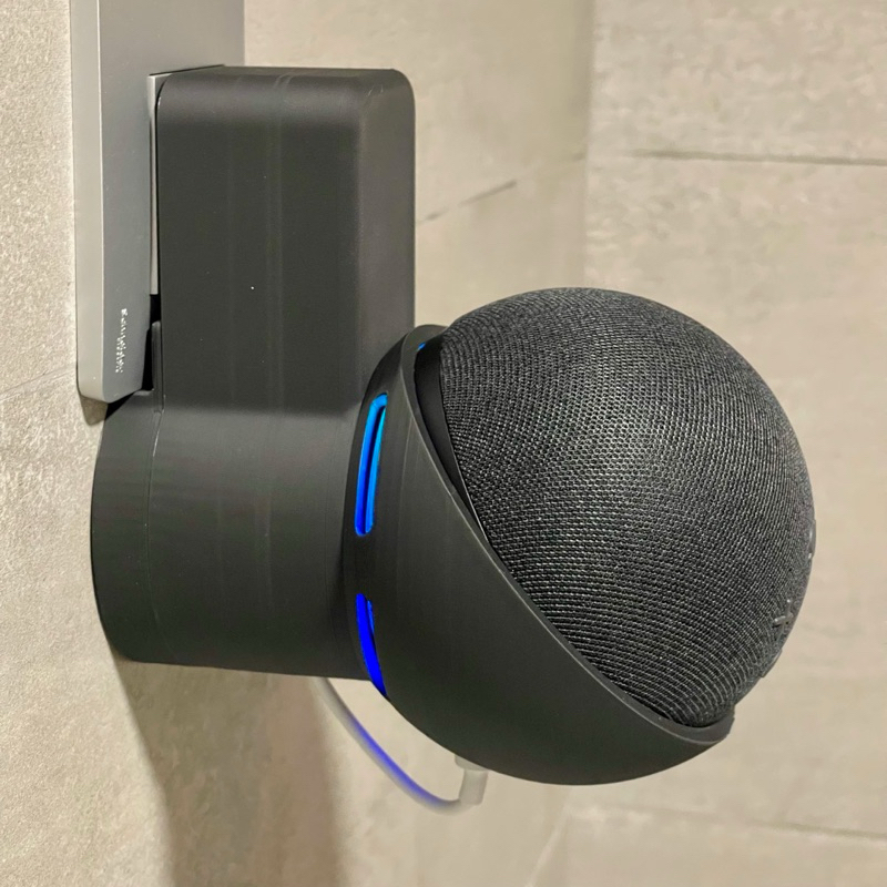 Suporte de parede Amazon Alexa echo dot 5 - Porta Alexa de tomada organizador parede moderno