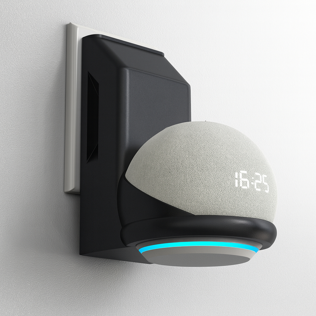 Suporte De Tomada Stand Alexa Echo Dot 4 Parede Carregador RESISTENTE