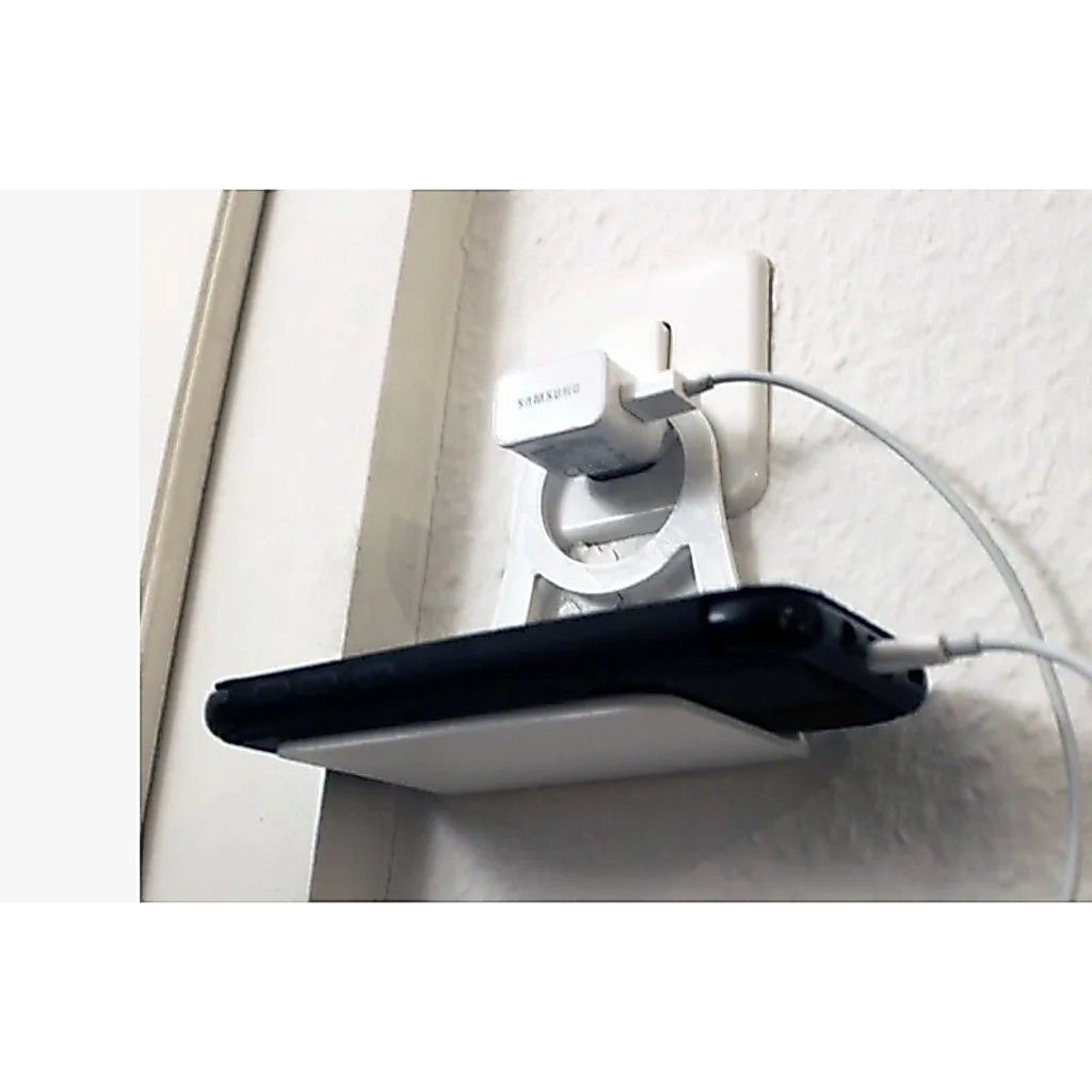 Suporte de Parede para Carregador e Celular | Organizador para Tomada | Impressão 3D