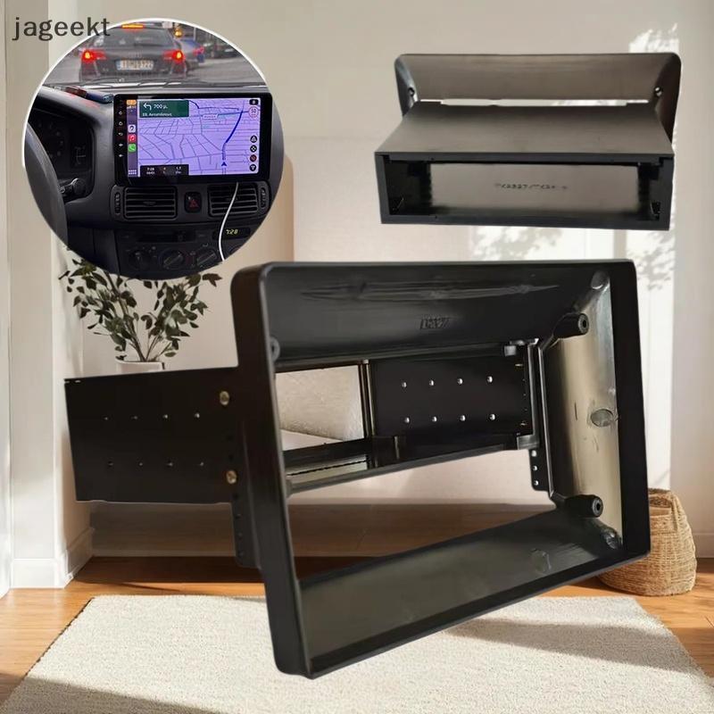 [jageekt] 1DIN A 9 Polegadas Universal Single Din Car Stereo Radio Fascia Touch Screen Painel Modificação Quadro BR