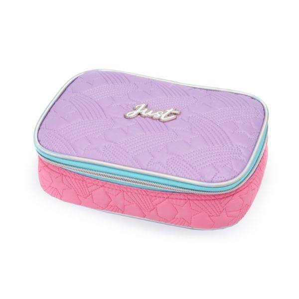 Estojo Box Organizador Juvenil Multi Color Arco Iris Escolar