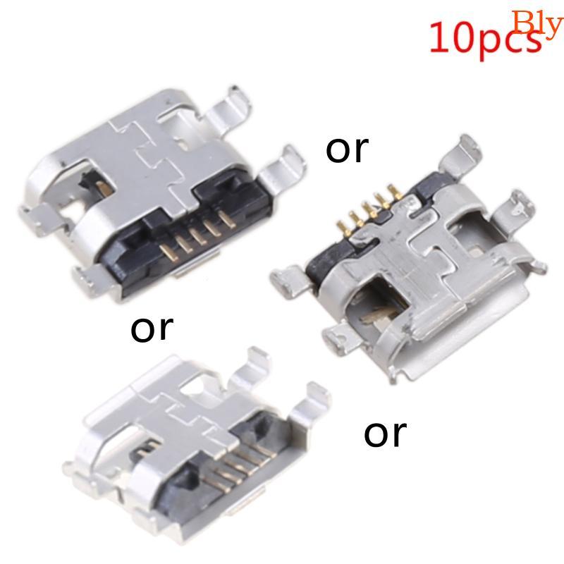 Bly 10 Pcs USB Tipo B Conector Soquete Fêmea 5Pin 0 72mm Para Telefone Tablet Cha