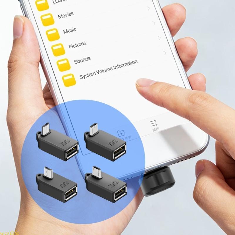 Compactly 5Pin USB Para Adaptador OTG Fêmea Fácil Conectividade