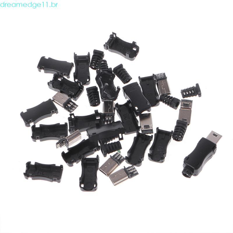 dreamedge11 10 Conjuntos USB 2.0 5PIN Tomada Tampa Conector