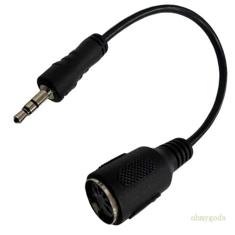 5Pin Fêmea Para 3 5mm Adaptador Linha Conexão Extensão Som