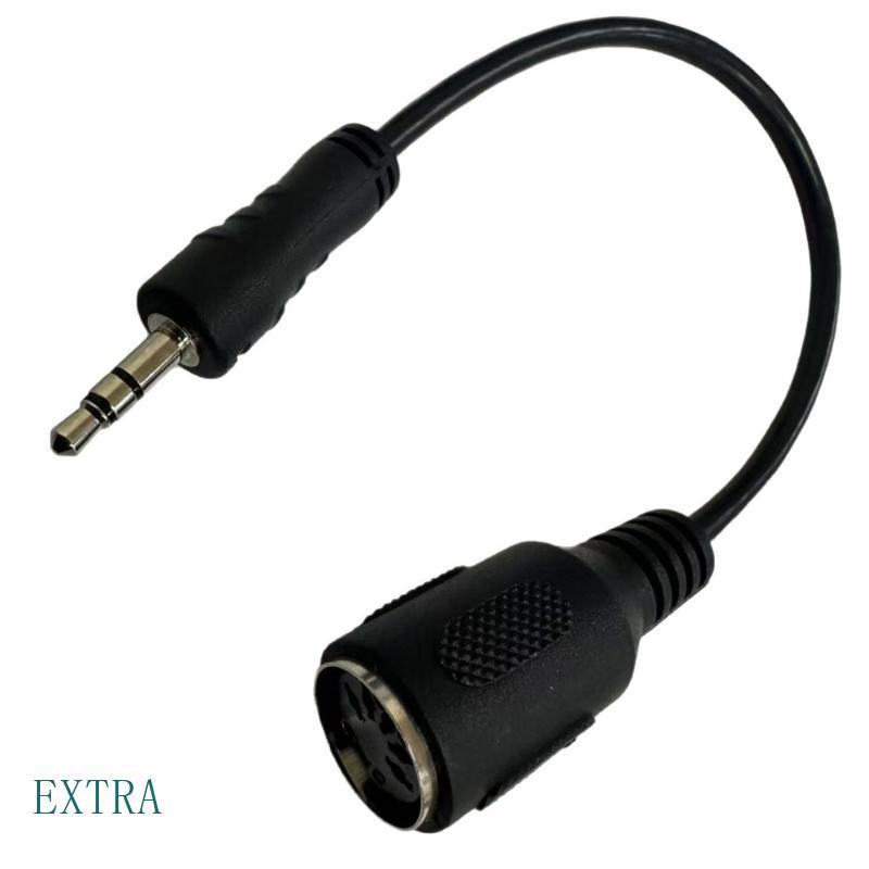 EXT 5Pin Fêmea Para 3 5mm Adaptador Linha Conexão Extensão Som