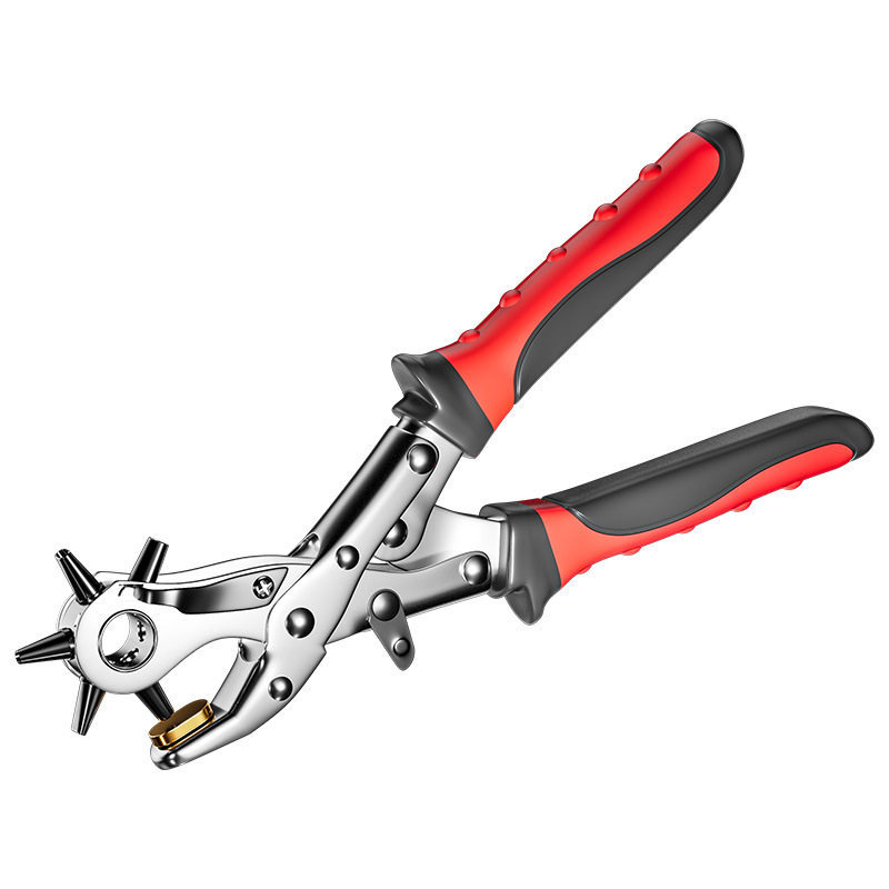 Furador doméstico para economia de trabalho, cinto para cinto, perfurador manual, alicate redondo, ferramenta de perfura