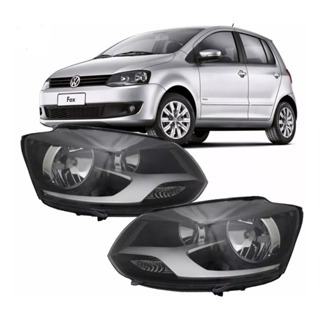 Farol Fox Crossfox Spacefox Máscara Negra Foco Duplo 2010 2011 2012 2013 2014