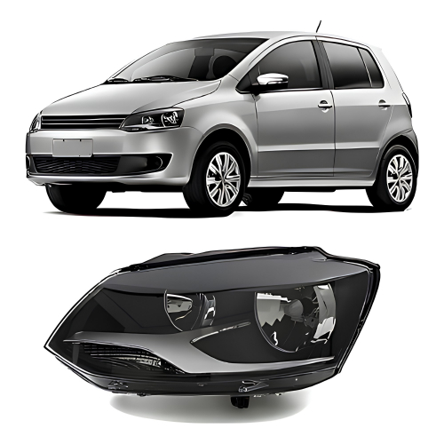 Farol Fox SpaceFox CrossFox Máscara Negra Foco Duplo 2010 a 2014 Esquerdo ou Direito
