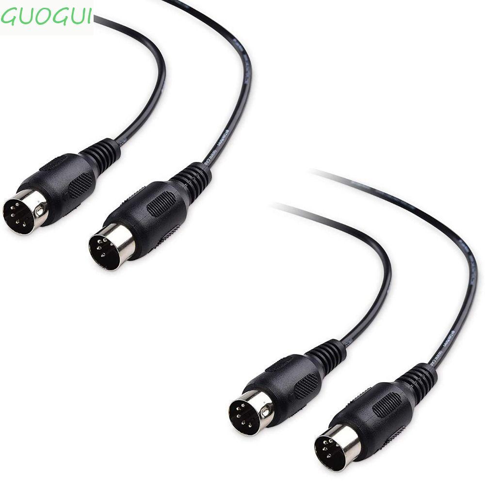 Cabo MIDI GUOGUI , De Extensão Macho Para De 5 Pinos DIN Plug De Áudio De Cobre Engrenagem Musical