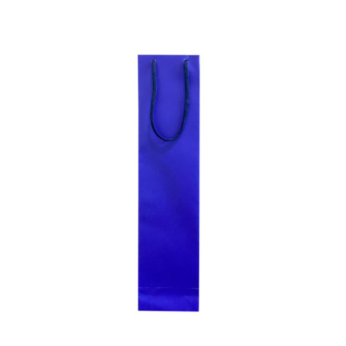 Sacola 1 Garrrafa Vinho Azul 41x10x8 - 50 Unidades
