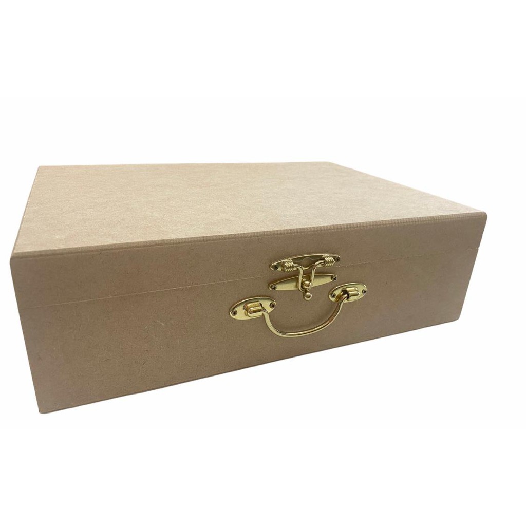 Caixa Maleta G 34X25X10 Alças casamento convite batizado box papelaria, presente vinho, espumante