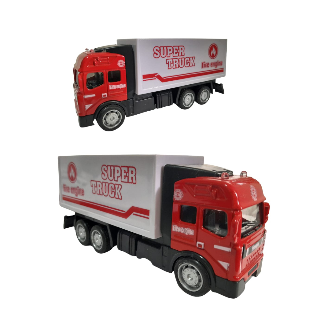 Super Trucks Coleção Serviços Caminhão Fire Engine