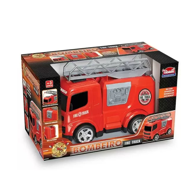 Caminhao Bombeiro Falcon Fire Truck  - Usual Brinquedos