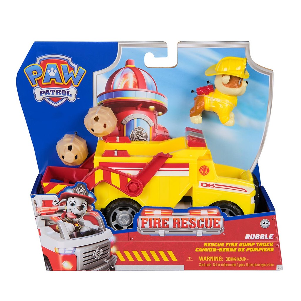 Rubble e Rescue Fire Dump Truck - Fire Rescue - Patrulha Canina - Spin Master - Sunny