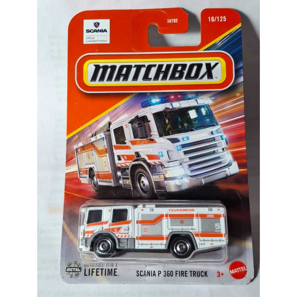 Scania Fire Truck Matchbox caminhao bombeiro
