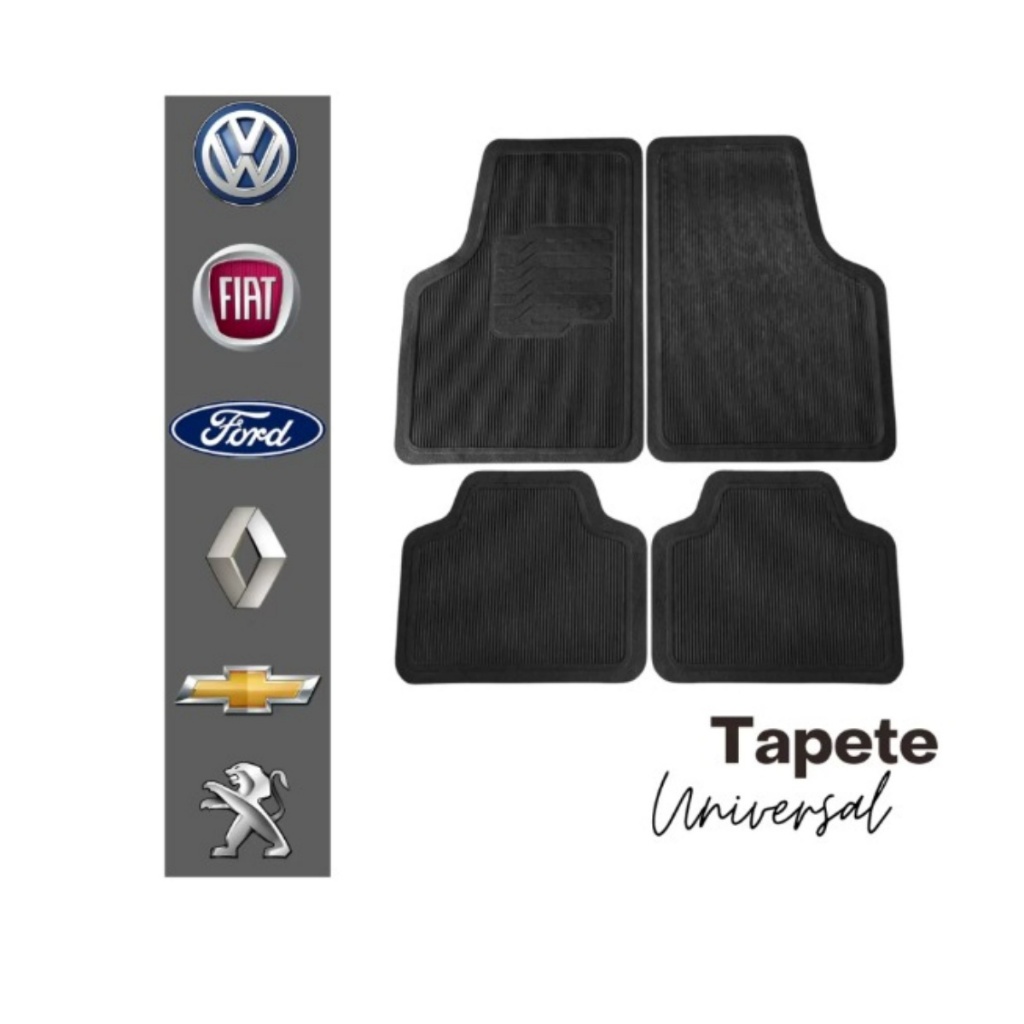 Tapetes Automotivos Universal Emborrachado PRISMA ONIX CORSA CLASSIC 4pçs