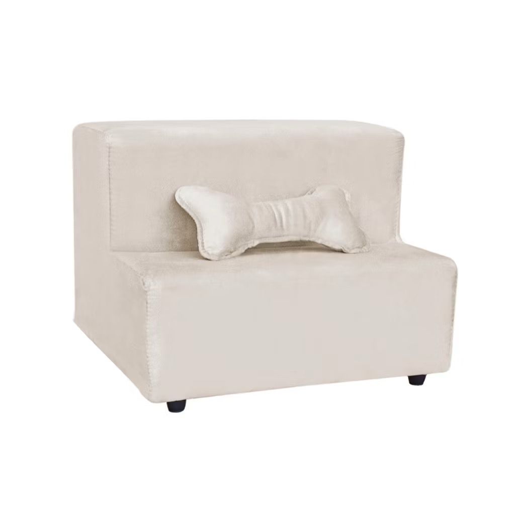 Escada Escadinha Pet Rampa Para Cachorro E Gato Com Espuma Resistente 2 Degraus