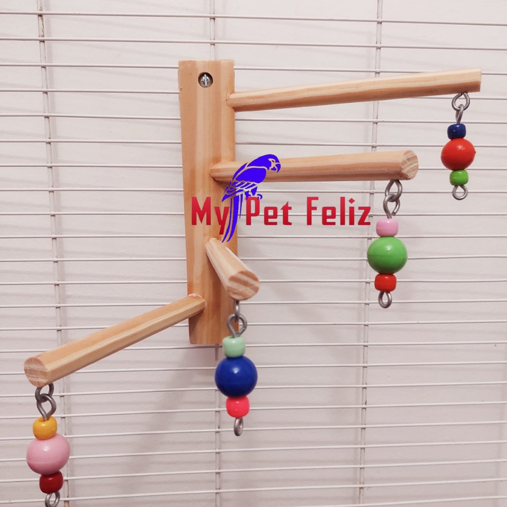 brinquedo para calopsita - brinquedo para periquito - escada para calopsita - escadinha caracol natural