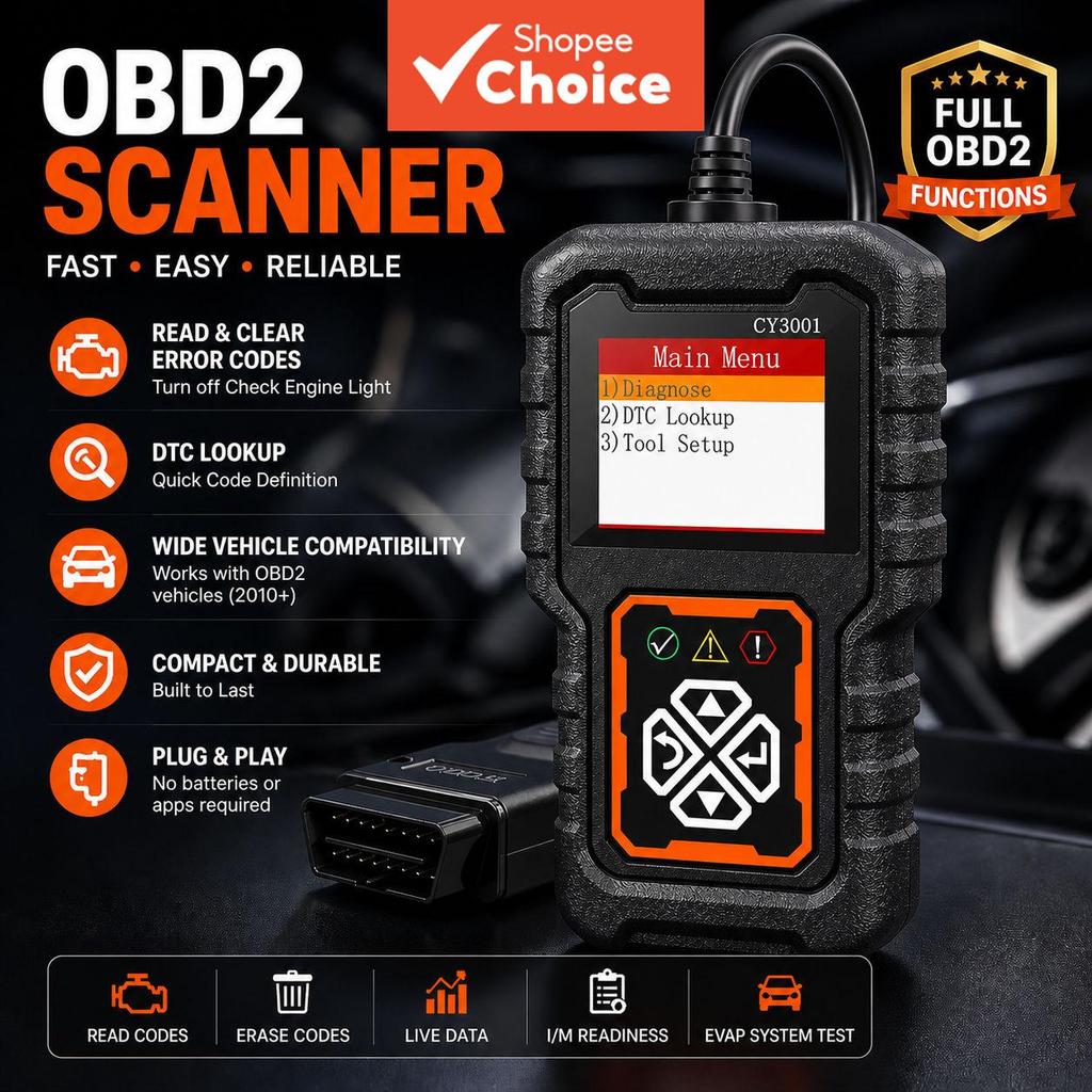 Scanner Obd2 Para Mais De 2010 Carros Asiáticos Podem Diagnóstico , Leitura De Códigos De Falha Claros , Compatível Com