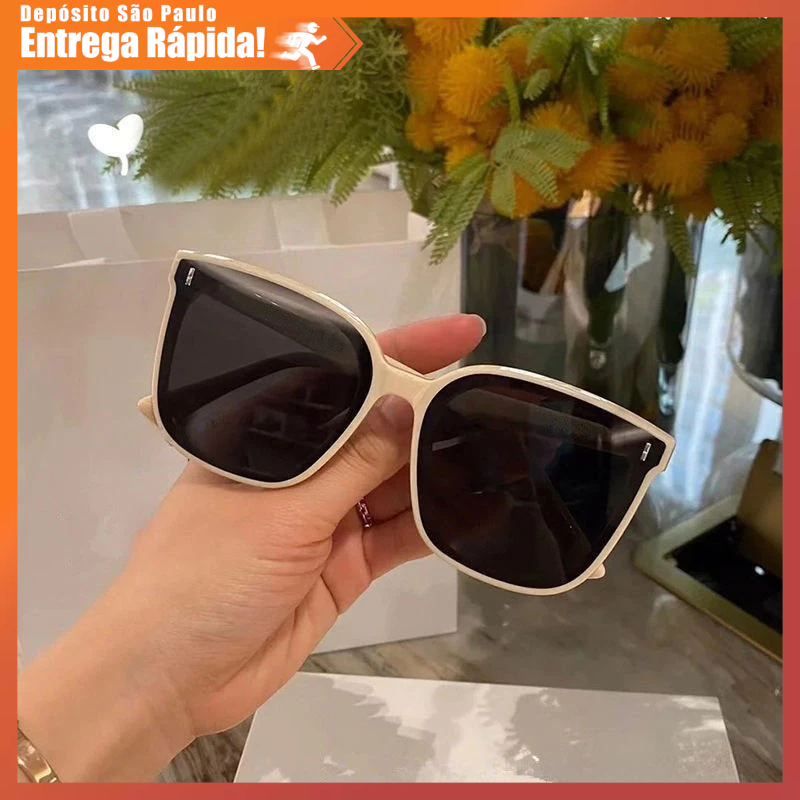 Óculos Sol Quadrado Praia Outdoor Unissex UV400 Anti-Reflexo Casual Resistente Leve Premium Fashion