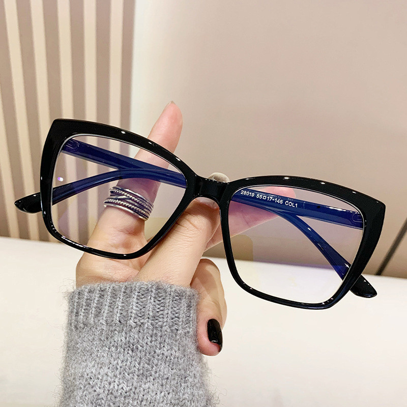 Fashion Square Anti-Blue Light Glasses Frame Retro Ladies Men Transparent Optical Trendy Glasses Moldura Óptica Transparente Óculos de Jogo Popular para Computador