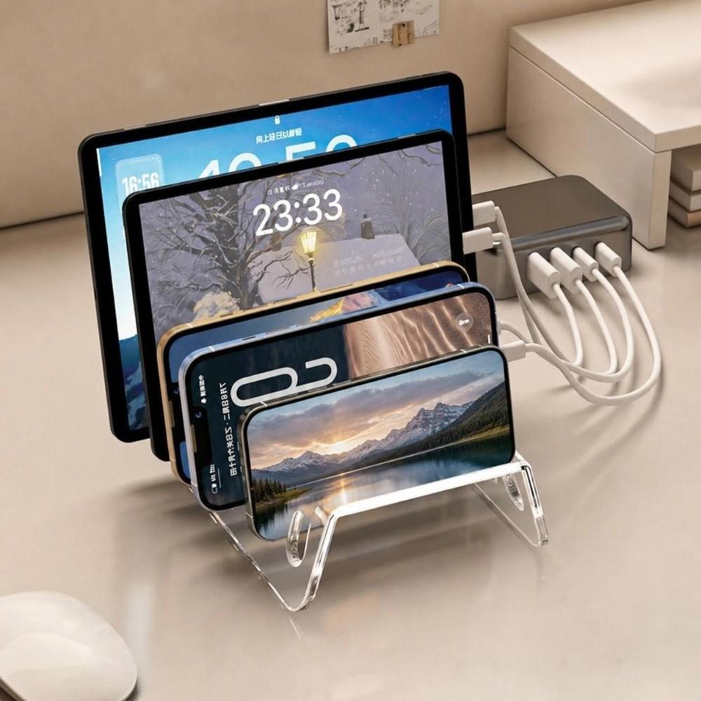 Suporte De Telefone Acrílico , Prateleira De Exibição De CD Com Design Multi-Slot De 6/8 Grades , Resistente Universal T