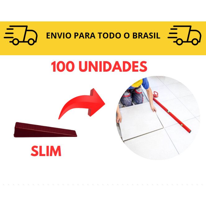 Cunhas e Espaçador Nivelador de Pisos LINHA SLIM para cerâmica e porcelanato