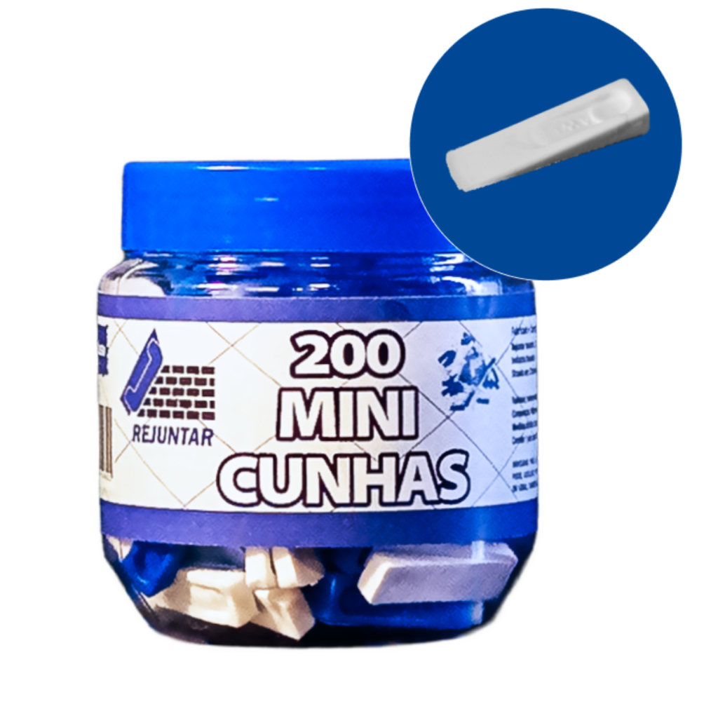 Pote com 200 Mini Cunhas Multifuncionais / 200 Mini Cunhas Multifuncionais no Pote