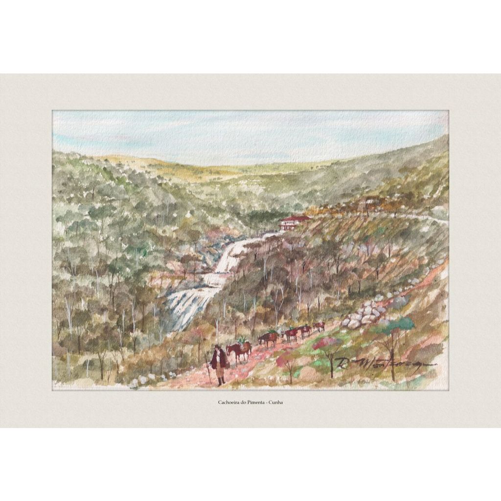 Cachoeira do Pimenta - Cunha | Quadro Decorativo | Decoração Elegante | A4