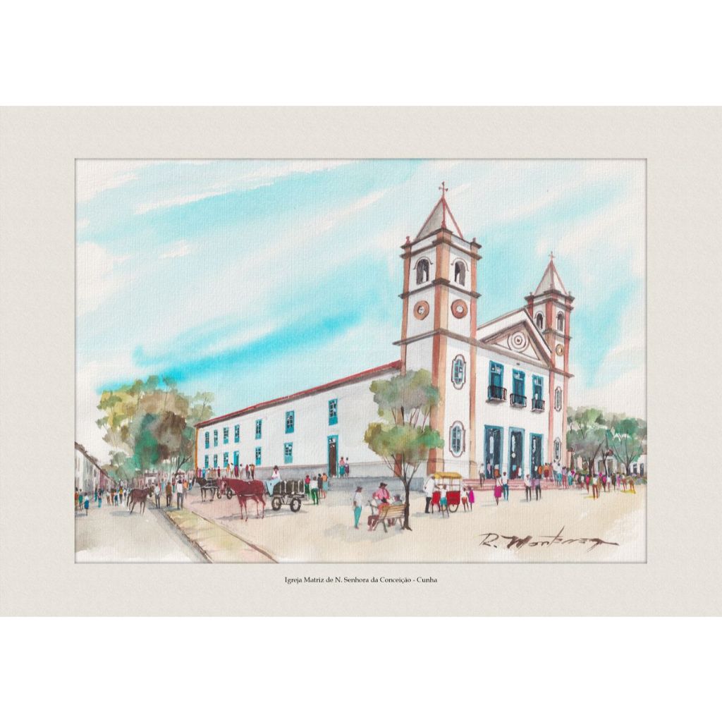 Igreja Matriz de N. Senhora da Conceição - Cunha | Quadro Decorativo | A4