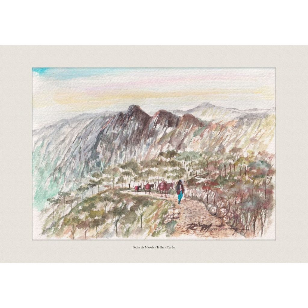 Pedra da Macela - Trilha - Cunha | Quadro Decorativo | Decoração Elegante | A4