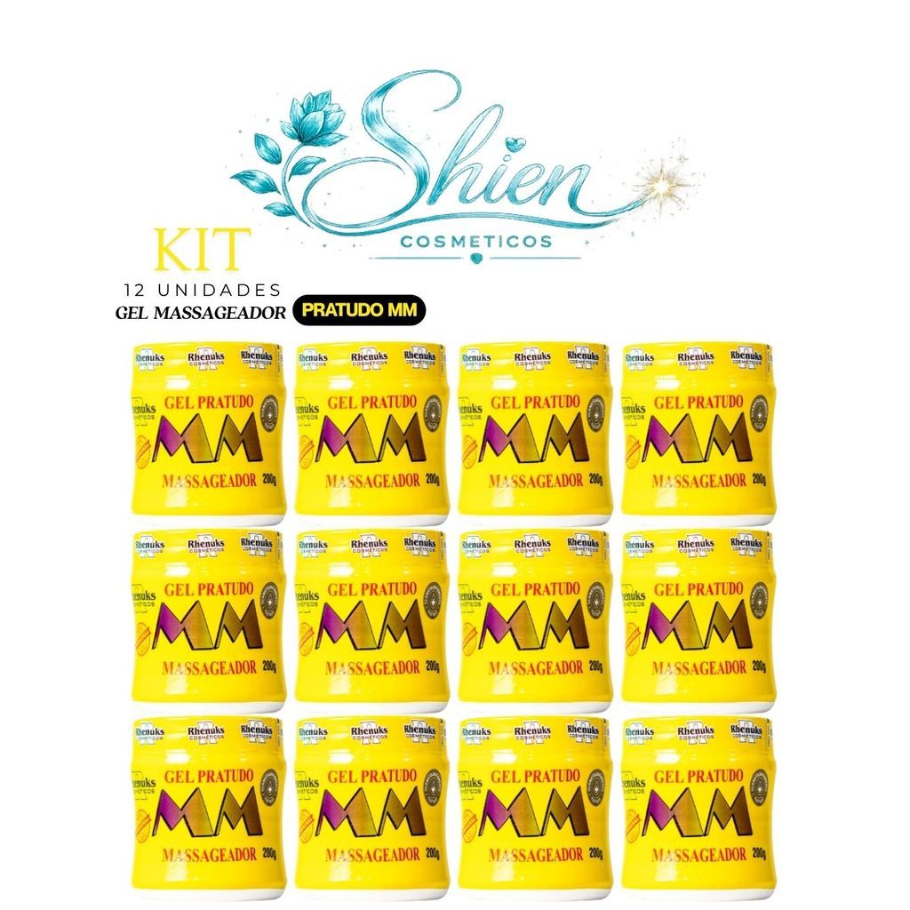 Kit 12 Unidades Gel Massageador Pratudo MM Rhenuks (Afilhado)