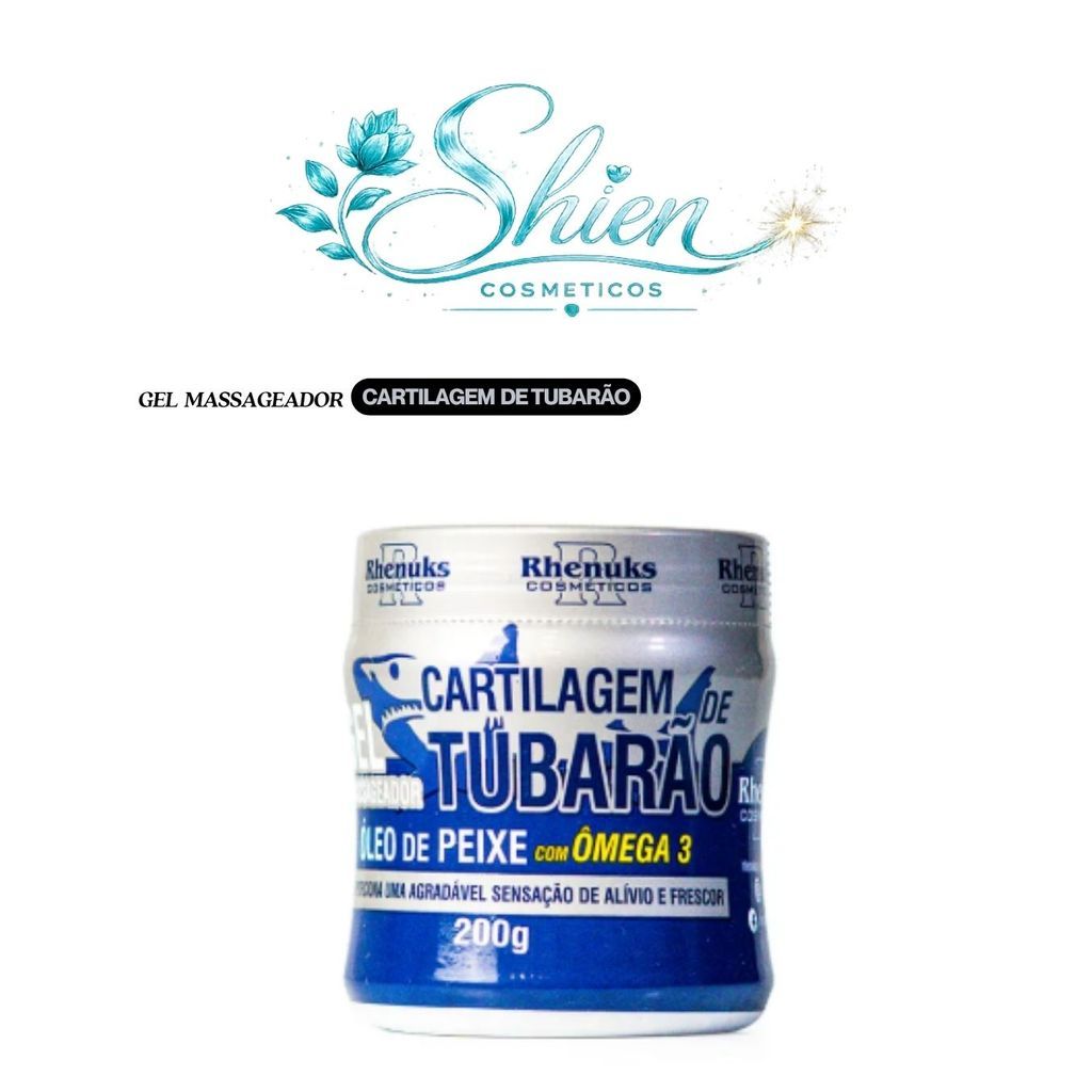 Gel Massageador Cartilagem De Tubarão - 1 Unidade - Rhenuks (Afilhado)