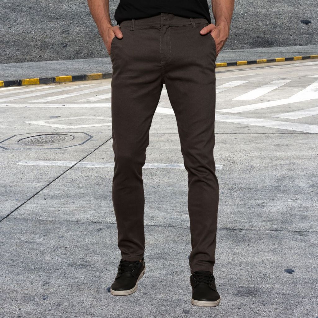 Calças Sarja Masculina Jeans Bolsa de faca Colorido Slim Fit Com Lastano Oferta Especial de fábrica de vendas diretas