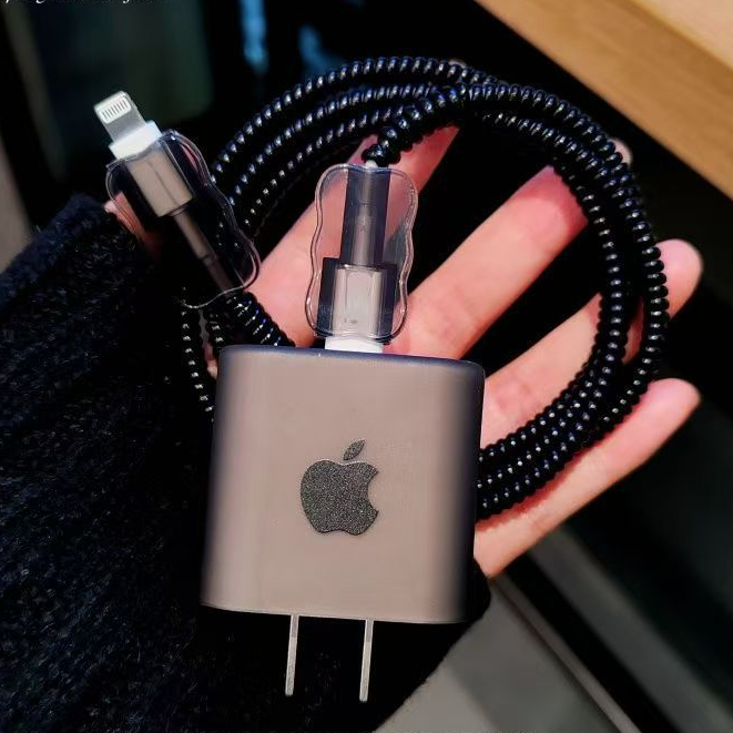 Cabo de dados do carregador Apple 20w Corda de proteção contra mordida de fio
