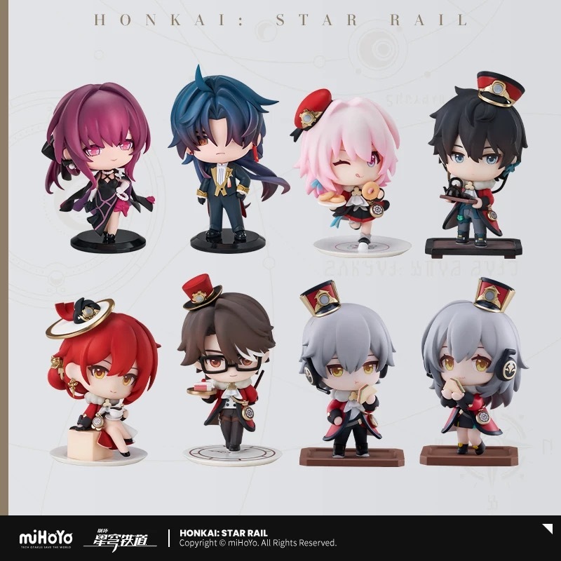 【Produto original sficial】[miHoYo/Honkai: Star Rail]Figura tema festa do chá do trem versão Q