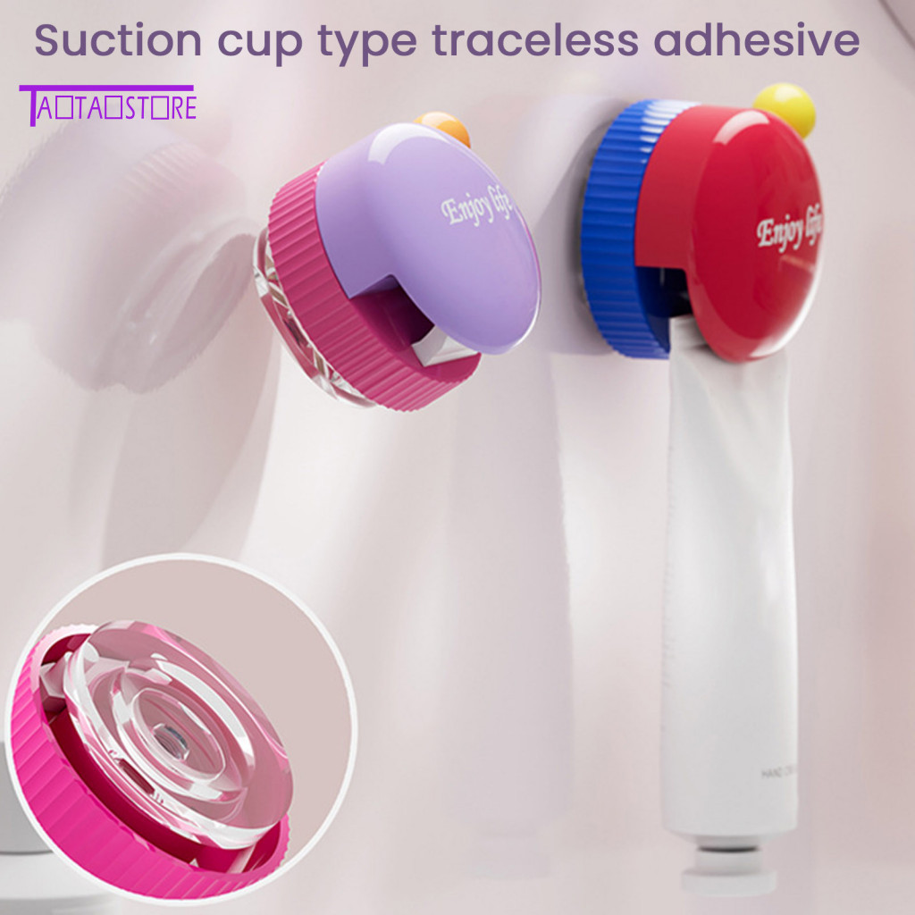 Toothpaste Dispenser Clip Waterproof Holder with Strong Load-bearing Hook Easy Install Cream Organizer for Bathroom
