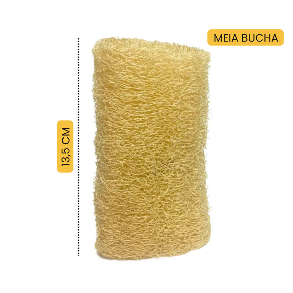 Bucha Vegetal Natural Grande – Esponja Ecológica para Banho e Limpeza