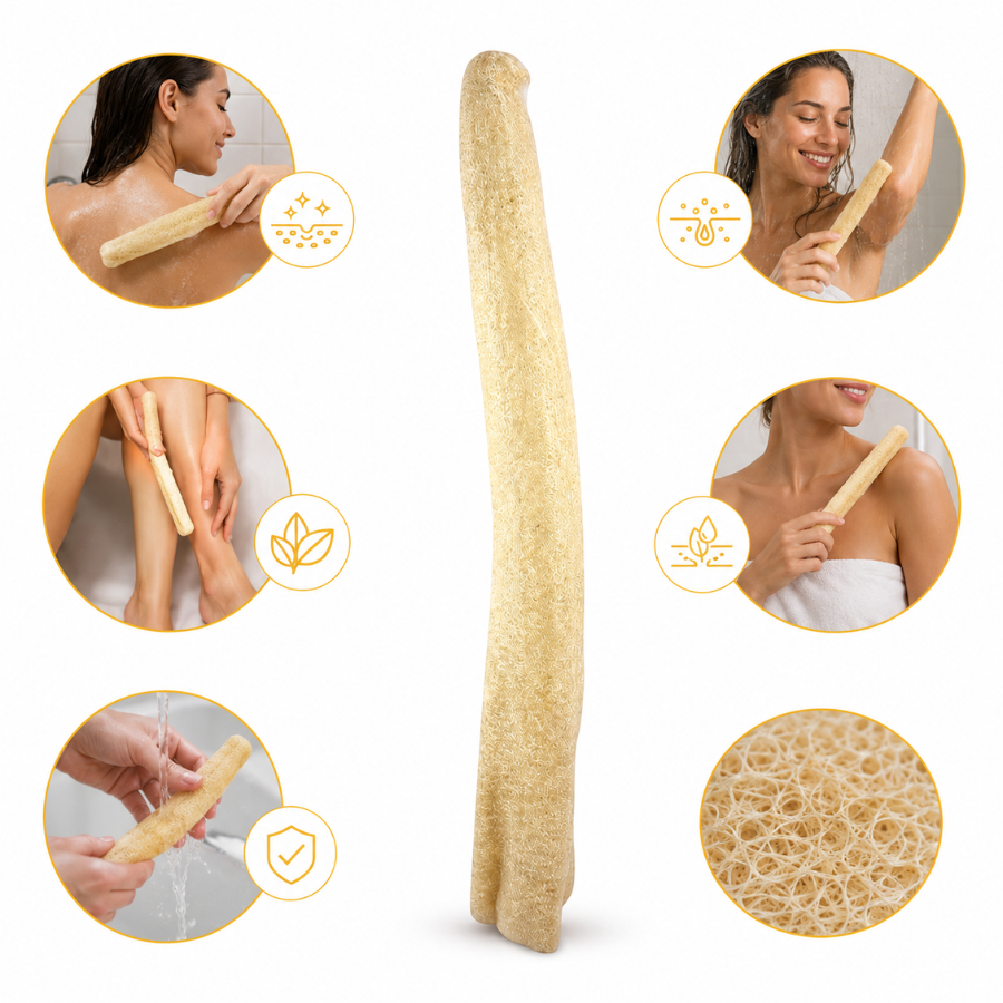 Bucha Vegetal Natural BIG para Banho Esfoliante Corporal Grande Higiene Limpeza Pele Banheiro