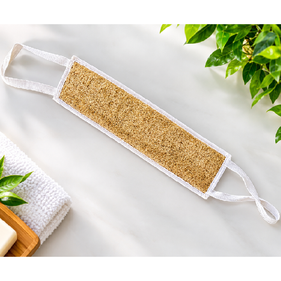 Bucha Vegetal Lombar Para Costas Esponja Natural Ecológica Grande Esponja de Banho Dorsal