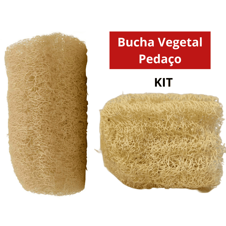 Kit 6 ou 12 Esponja Bucha Multiuso Vegetal Natural Grande
