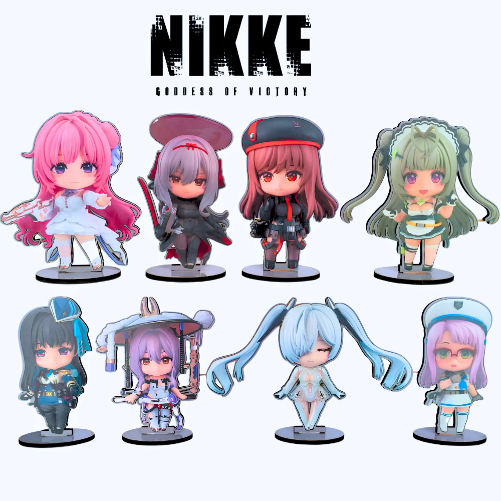 Kit Totem\Display Goddess of Victory: Nikke jogo rpg mobile decoração personagens presente decoração setup gamer
