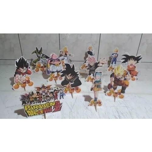 Dragon Ball Z - 12 Displays De Festa Infantil De 20cm Totens