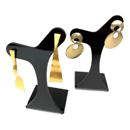 Kit/jogo Expositor De Brinco Display  - Preto - 15 Unidades